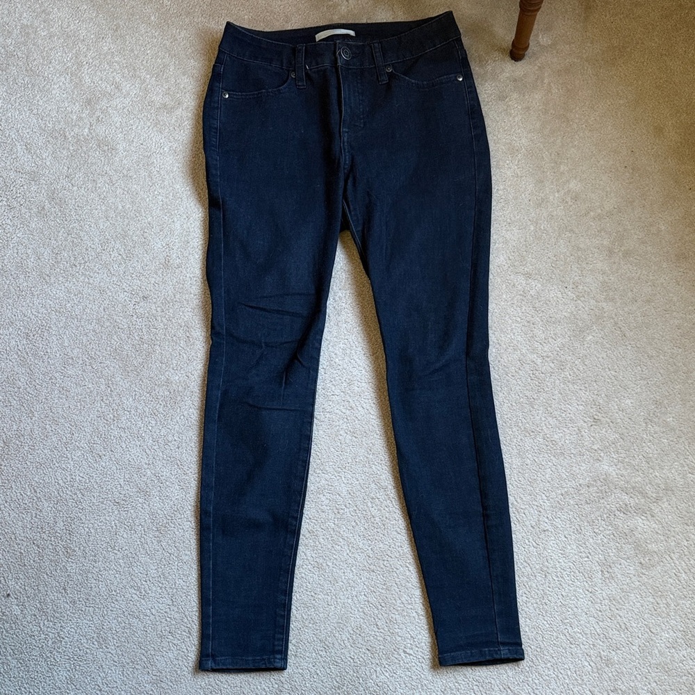 LC Lauren Conrad Women's Navy Skinny Jeans